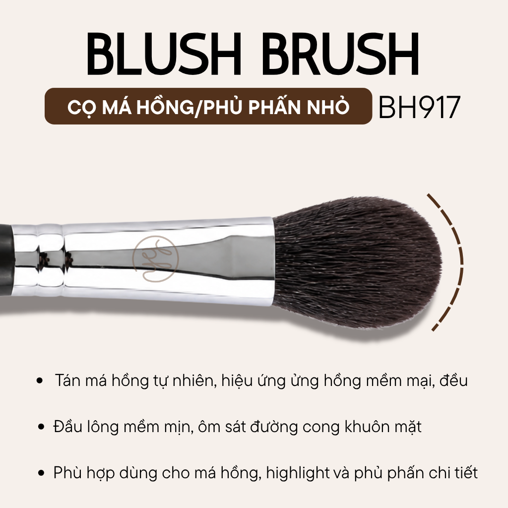 Cọ Má Hồng BH Cosmetics Blush Brush BH917